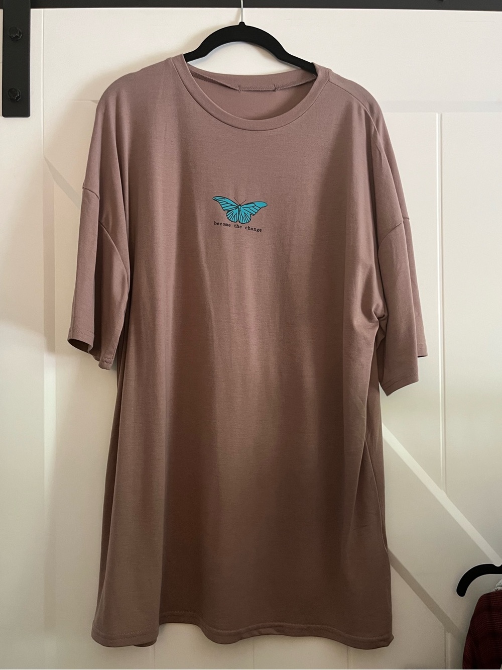 Taupe Butterfly Graphic Tee
